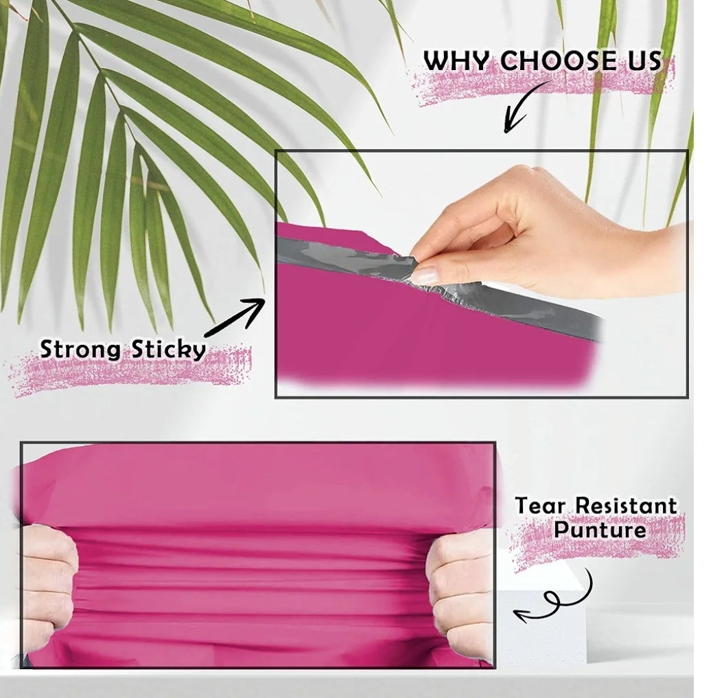 6x9 Polymailers (Hot Pink)