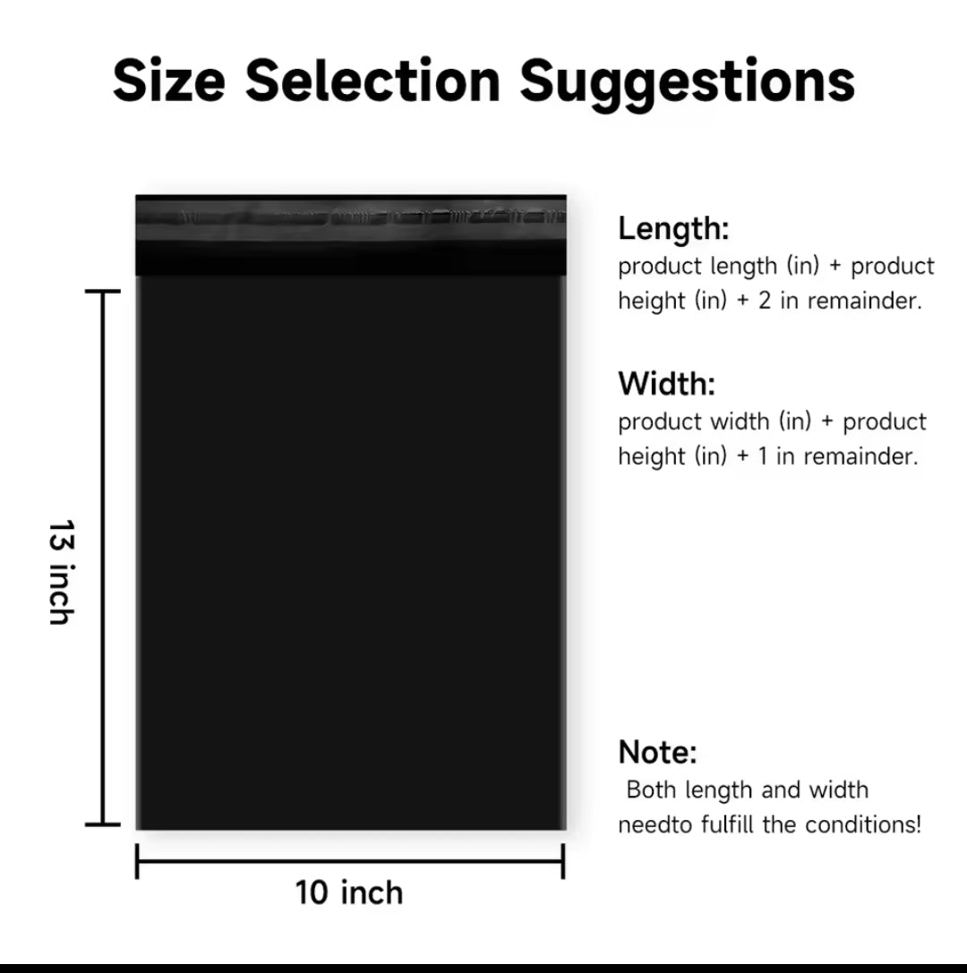 10x13 Polymailers (Black)